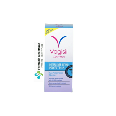 Vagisil Cosmetic - Detergente Intimo PROTECT PLUS con Antibatterico Naturale - 250 ml