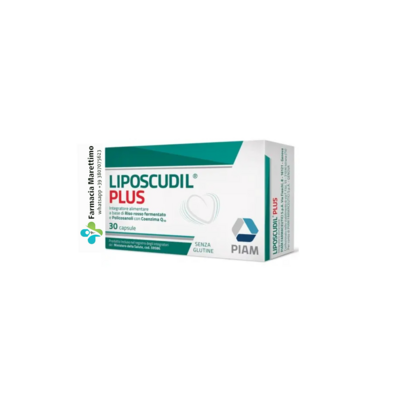 Liposcudil Plus 30cps per controllo del colesterolo plasmatico e dei trigliceridi, nell’ambito di una dieta globalmente adeguata.