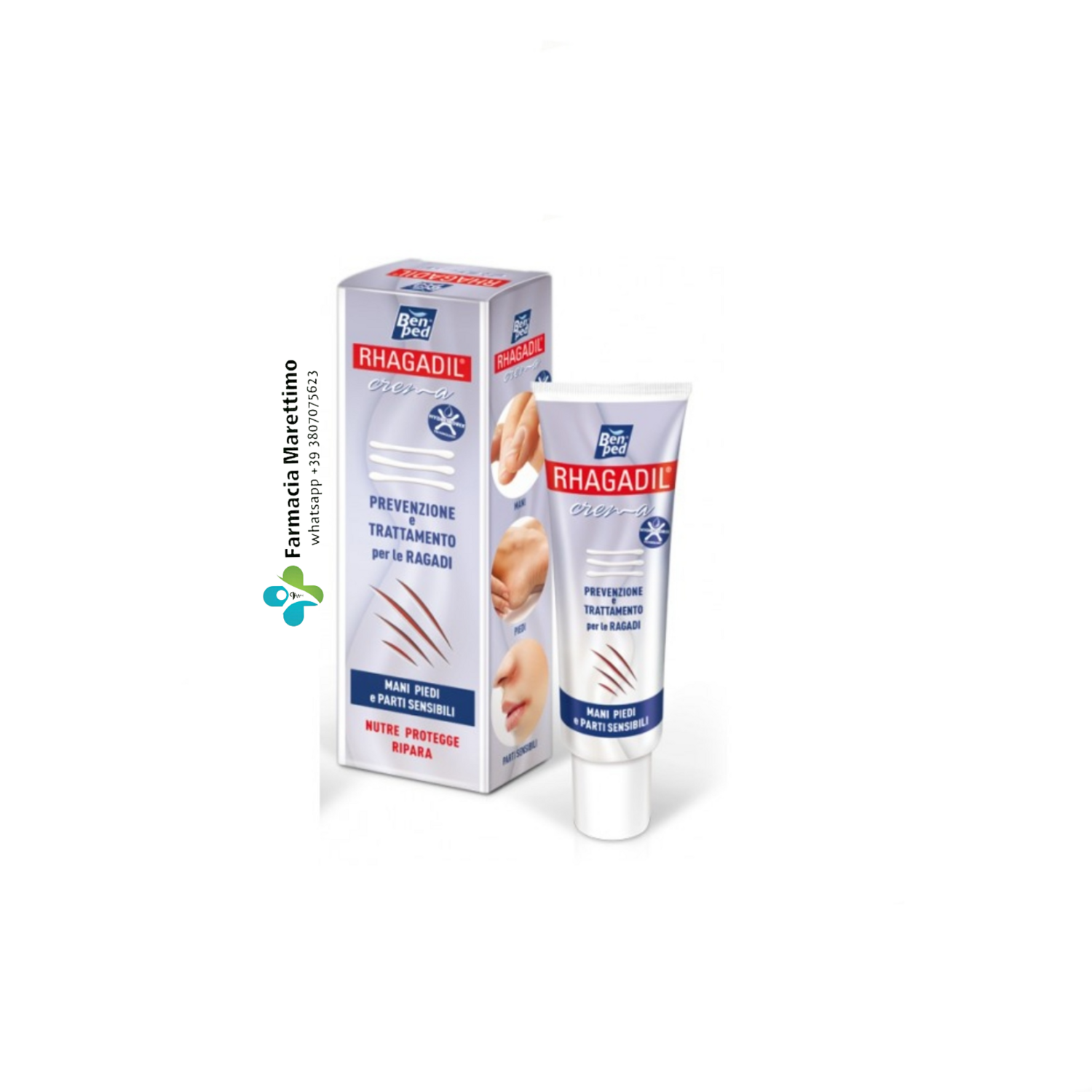 Rhagadil Crema Prevenzione e Cura Ragadi 50ml è un prodotto appositamente formulato per prevenire e trattare le ragadi, screpolature, ect..