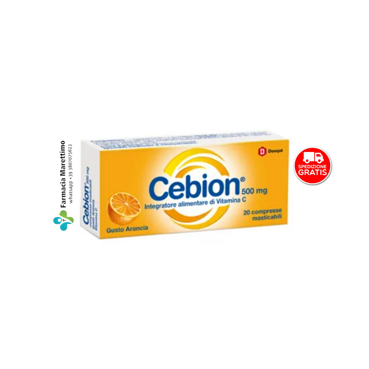 Cebion Vitamina C (20 cpr) masticabili gusto arancia