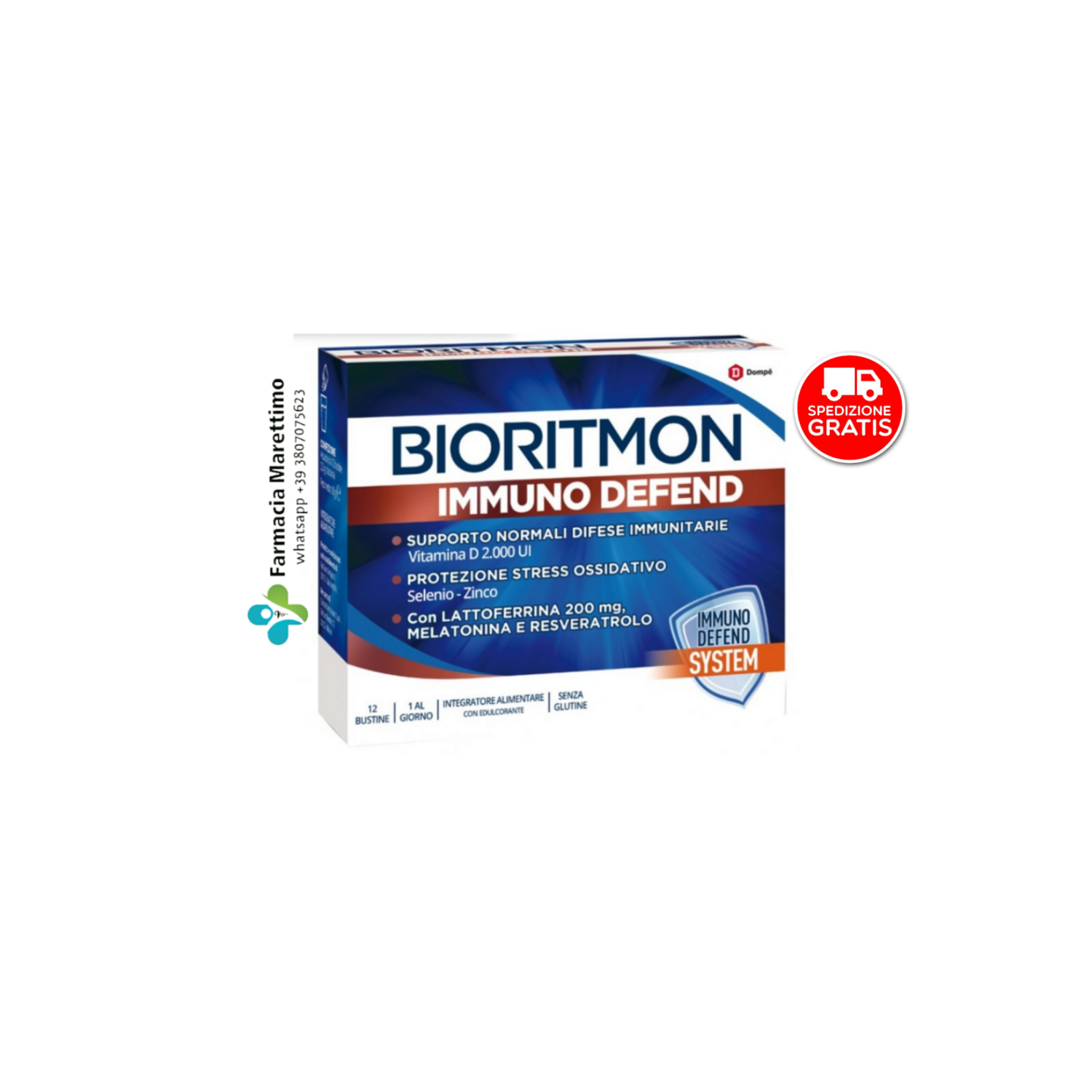 🎯 Bioritmon Immuno Defend - Integratore per Difese Immunitarie 12 Bustine