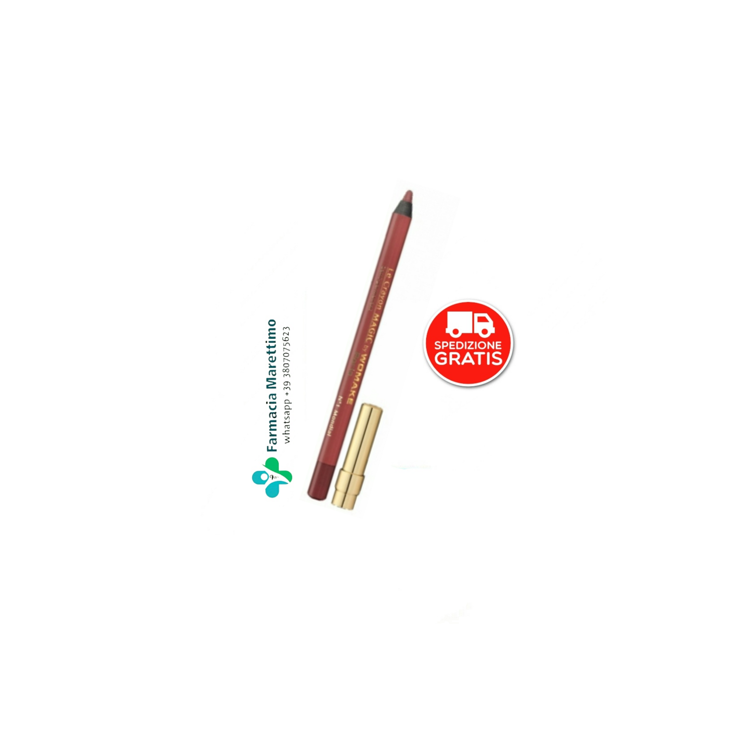 🔸Womake Crayon Magic "Rosa" la matita per il make-up Multiuso (trucco, eyeliner, ombretto/ombretto sopracciglia, contorno labbra e rossetto) con effetto tatuaggio e brillante