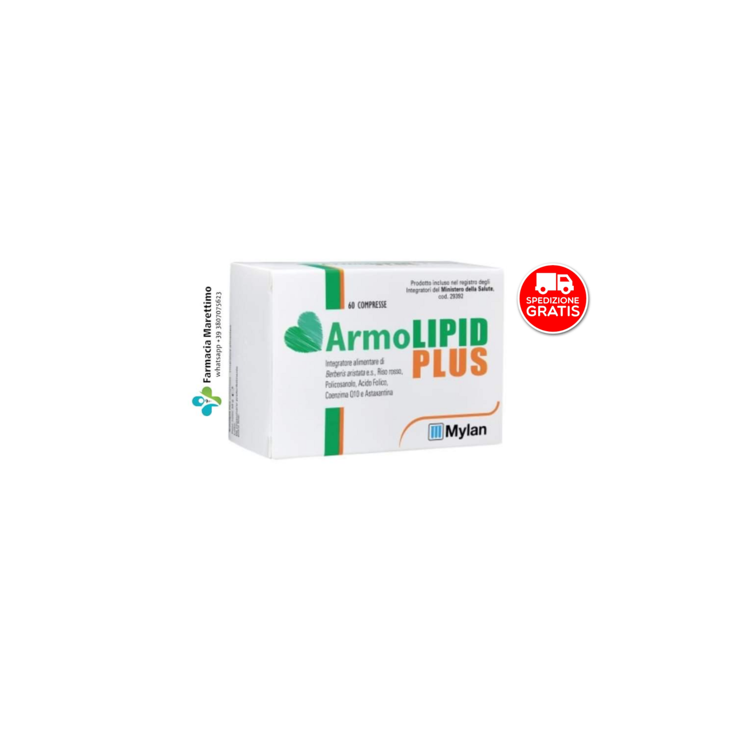 Armolipid Plus 60 Compresse Integratore per Il controllo del Colesterolo e dei Trigliceridi
