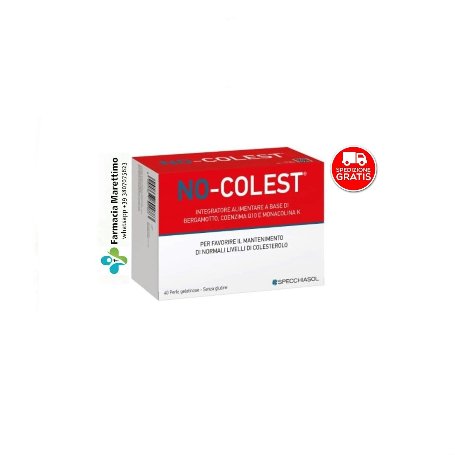 No-Colest per mantenere livelli di Colesterolo normali (40 Perle - Specchiasol)