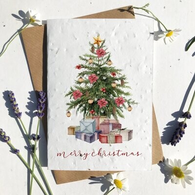 Christmas Tree With Gold Detailing