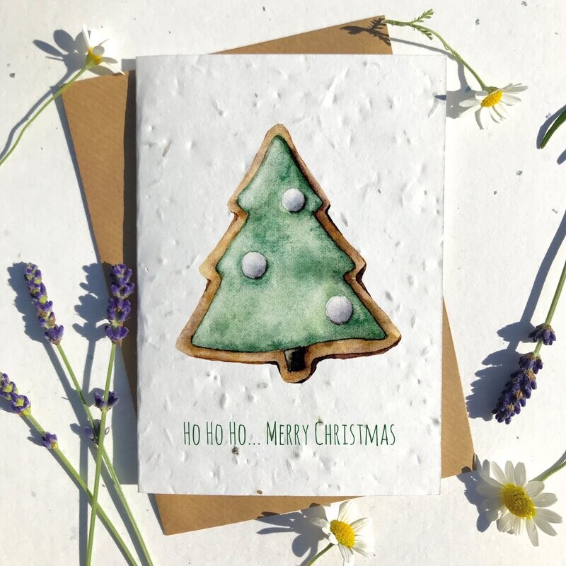 Christmas tree biscuit