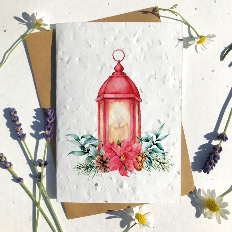 Poinsettia Lantern