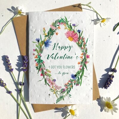 Floral Border Seeds to Grow Valentines