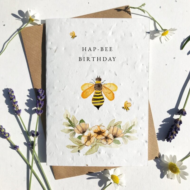 Happy Birthday Sunflower Bees