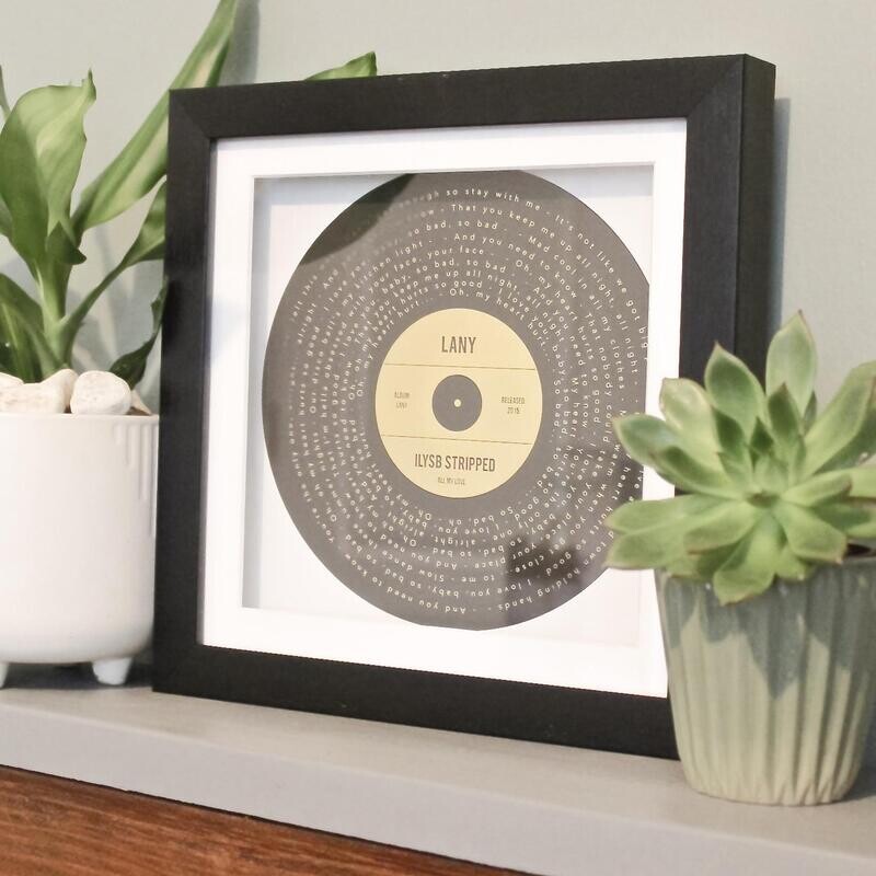 Personalised Foil Printed Record Print