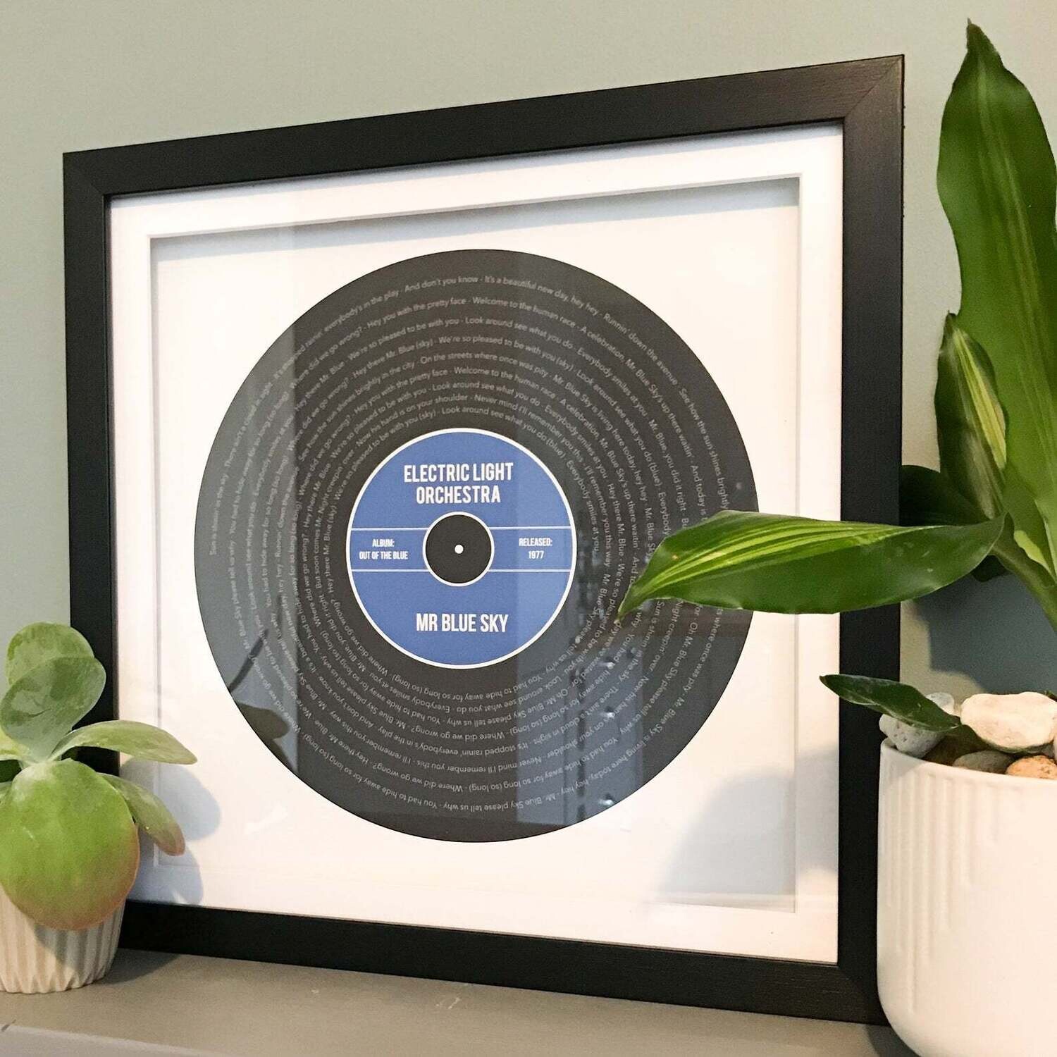 Personalised Record Print song print