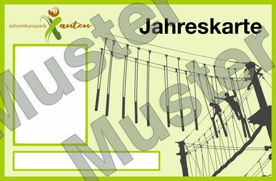 Jahreskarte / Hoch- & Niederseilgarten / Erwachsene
