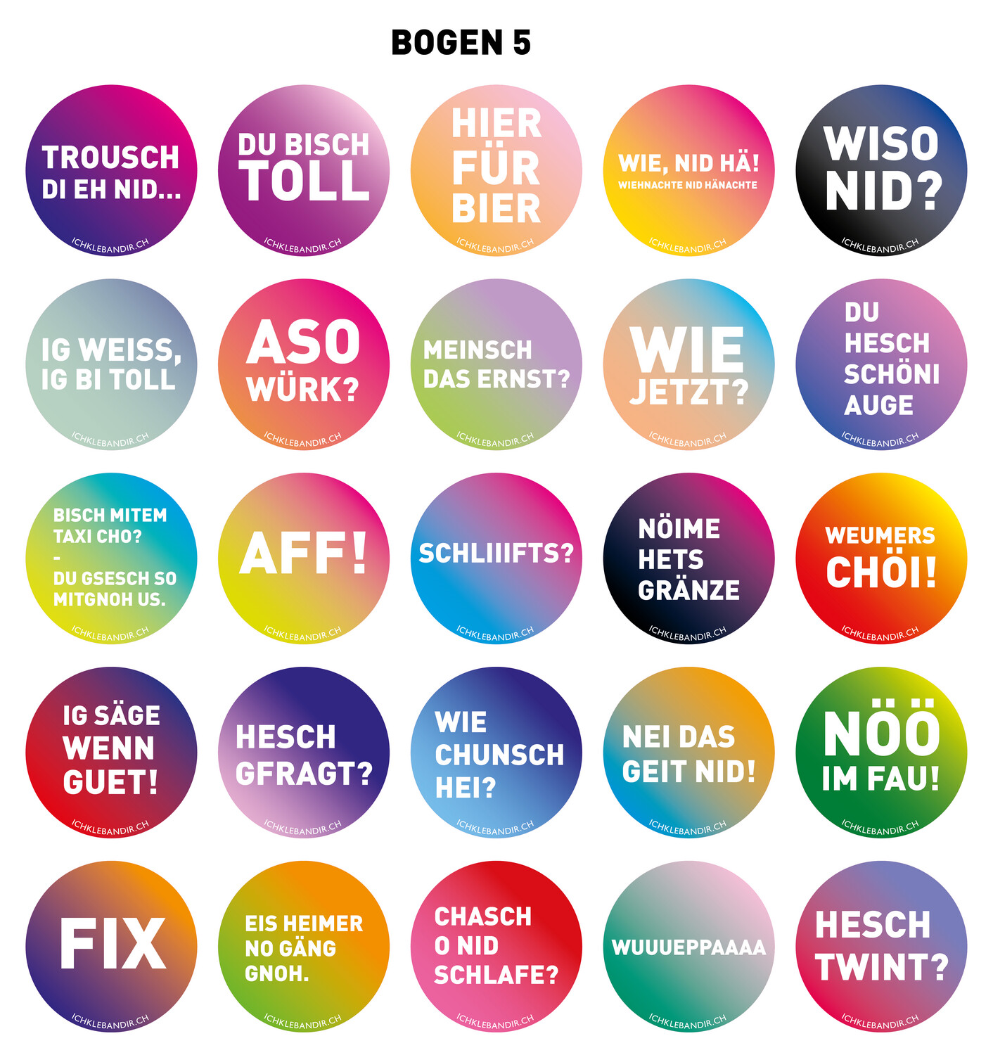 25 Kleber rund Bogen 5