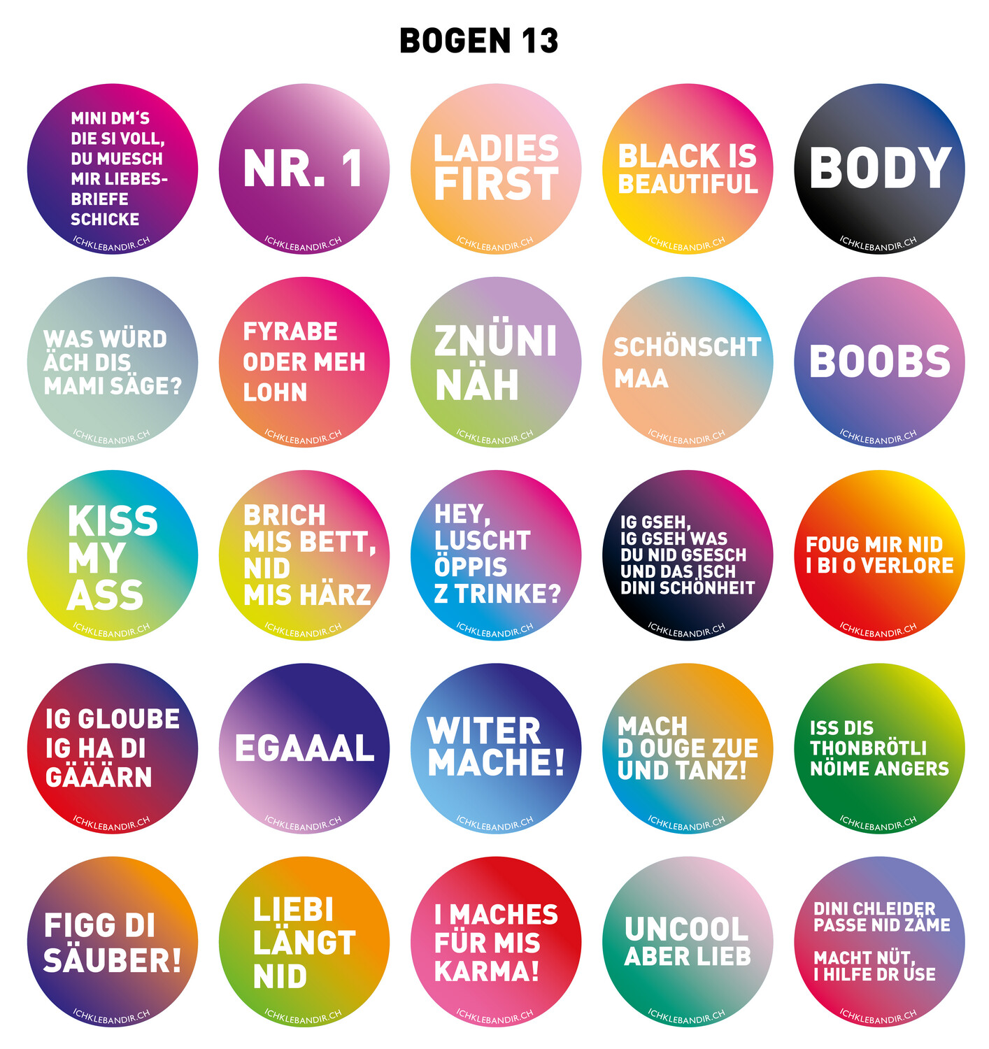 25 Kleber rund Bogen 13