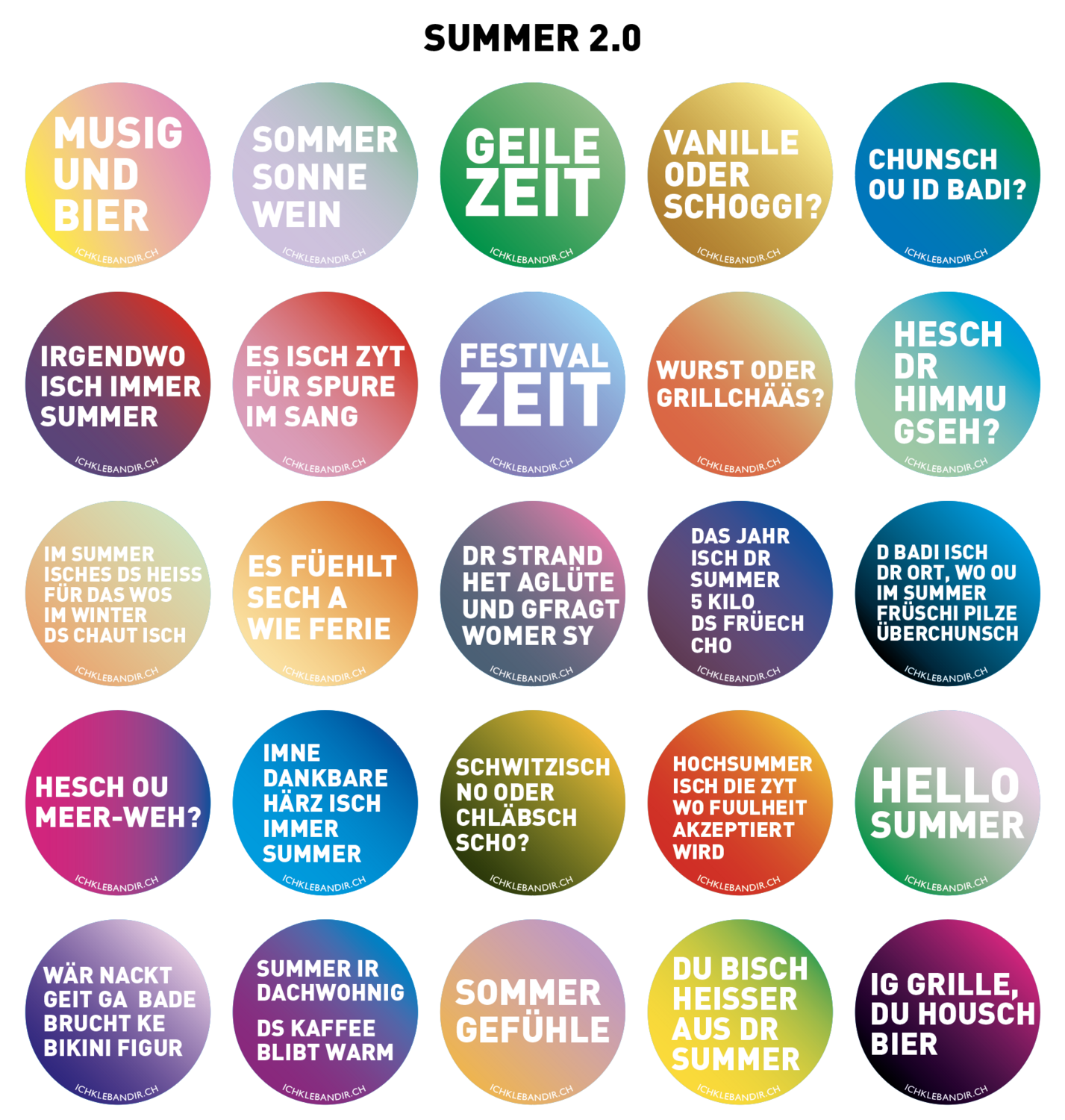 25 Kleber rund Summer 2.0