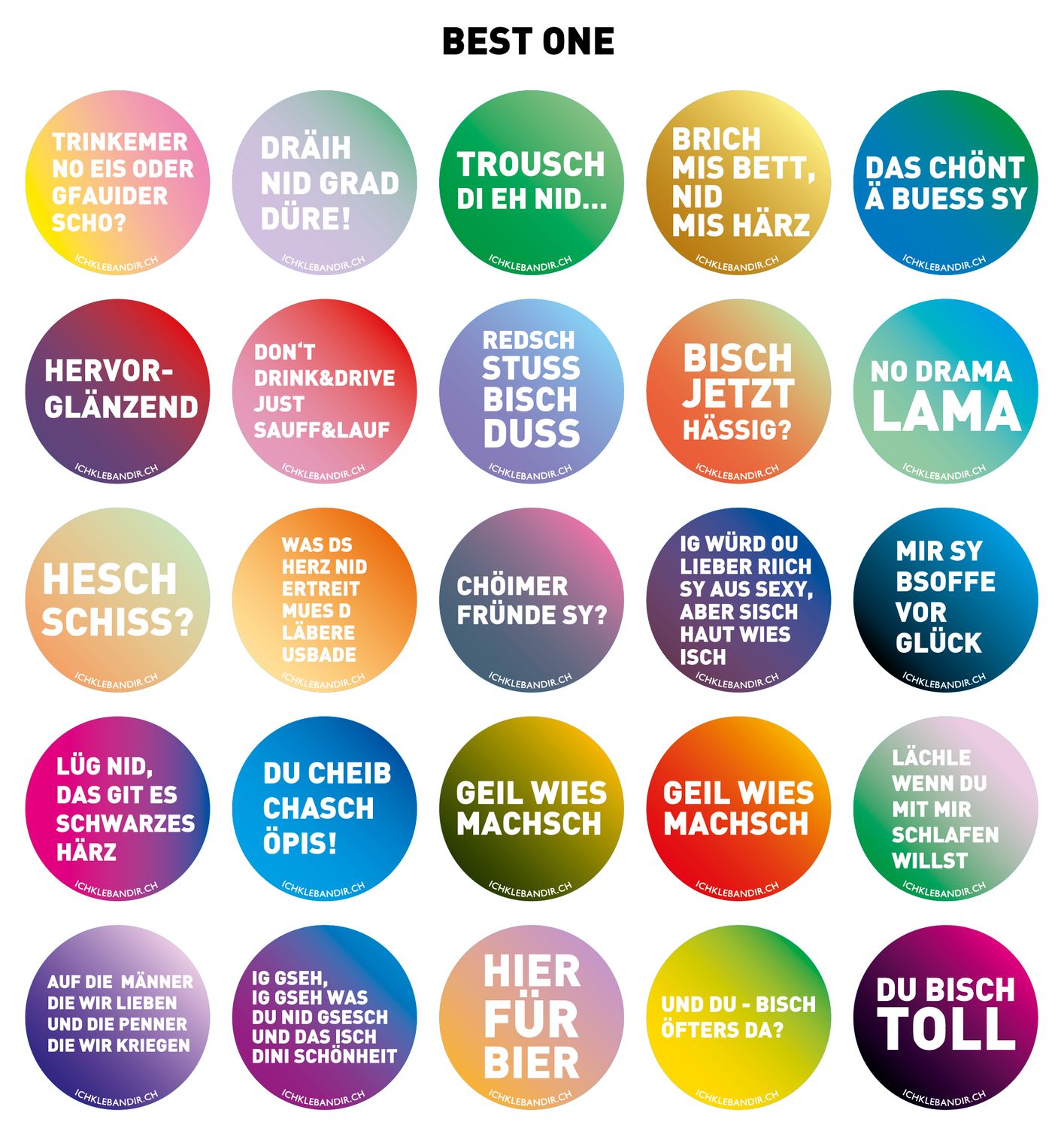 25 Kleber rund BEST ONE