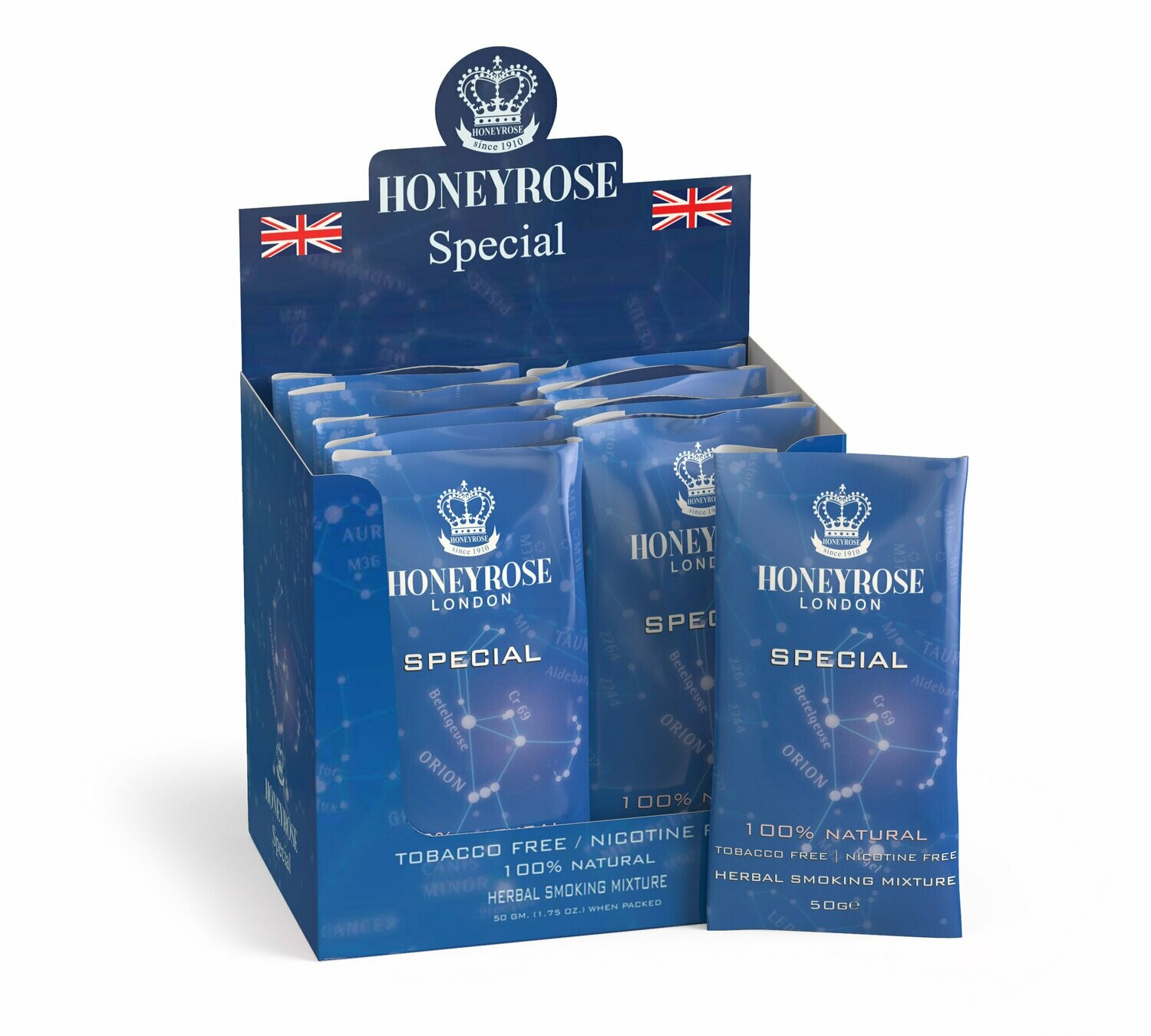 Honeyrose BLUE - Cigarrillos De Hierbas Sin