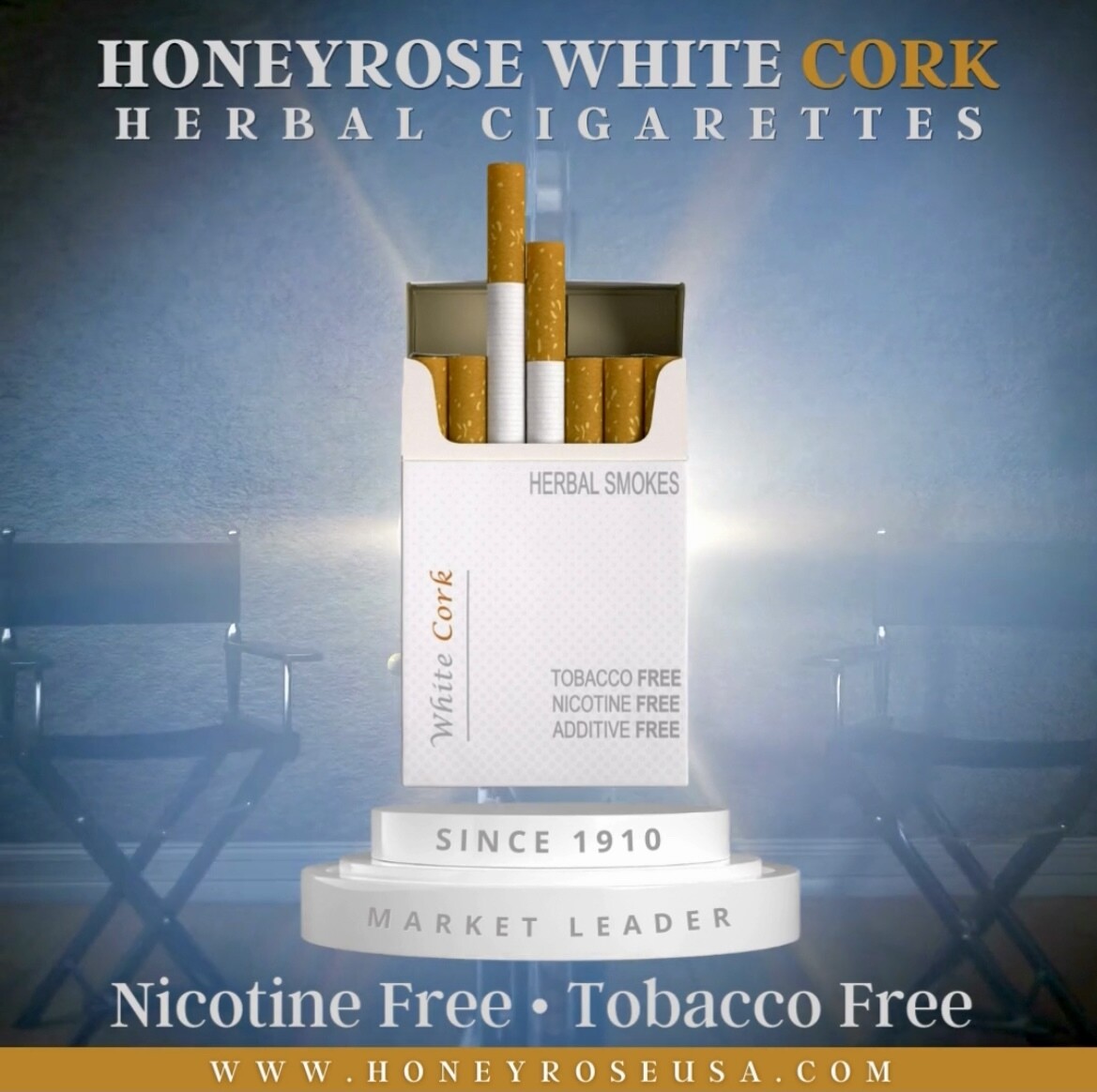 WHITE CORK Honeyrose Herbal Prop Cigarettes
