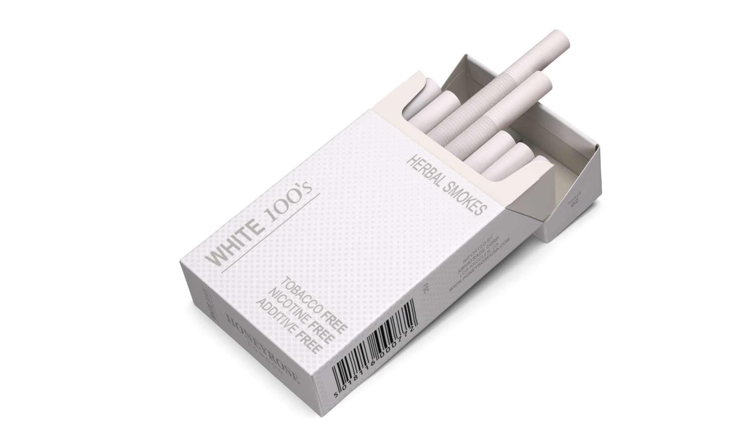 WHITE 100's Honeyrose Herbal Prop Cigarettes