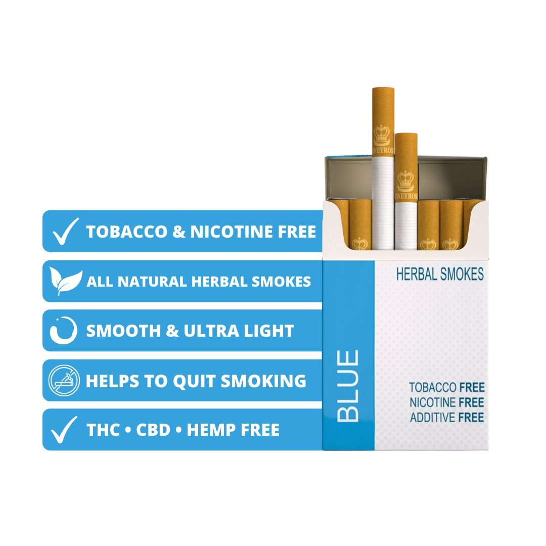 blue 2.0 cigarette BLUE Honeyrose Herbal Cigarettes