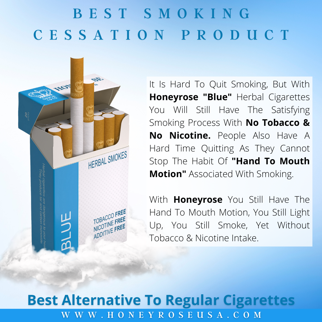 cigarettes no tobacco BLUE Honeyrose Herbal Cigarettes
