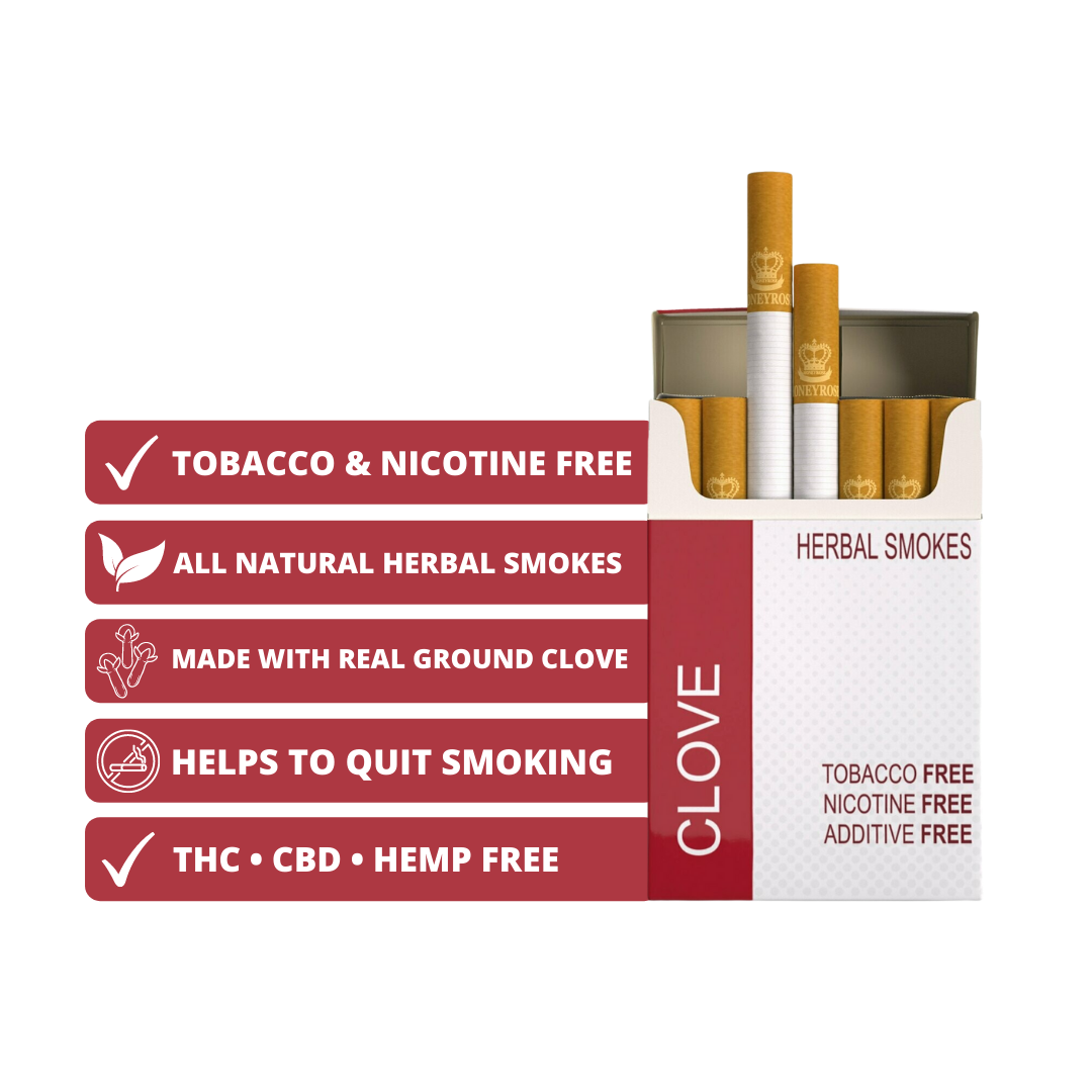 clove vs cigarettes CLOVE Honeyrose Herbal Cigarettes