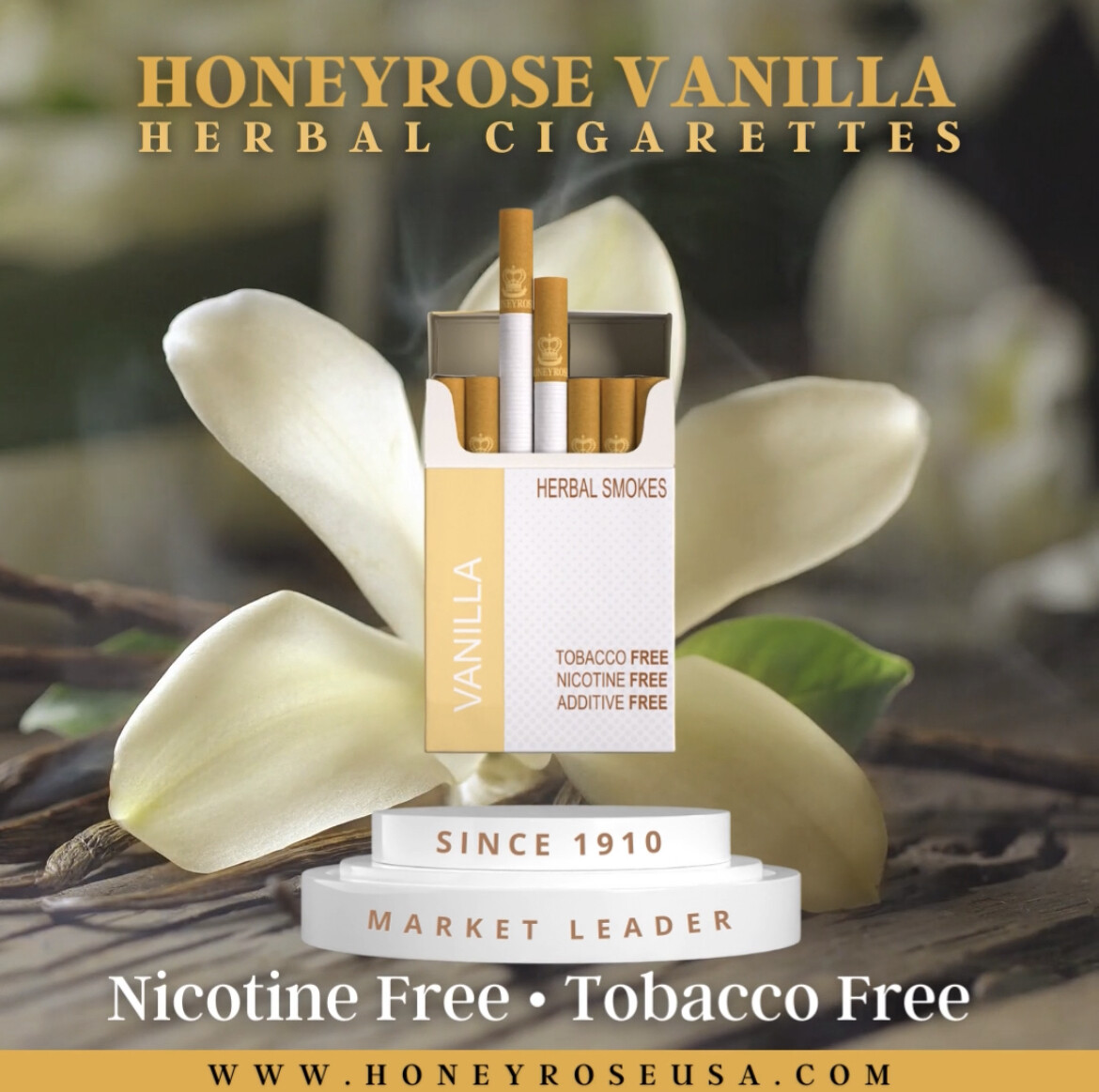 VANILLA Honeyrose Herbal Cigarettes