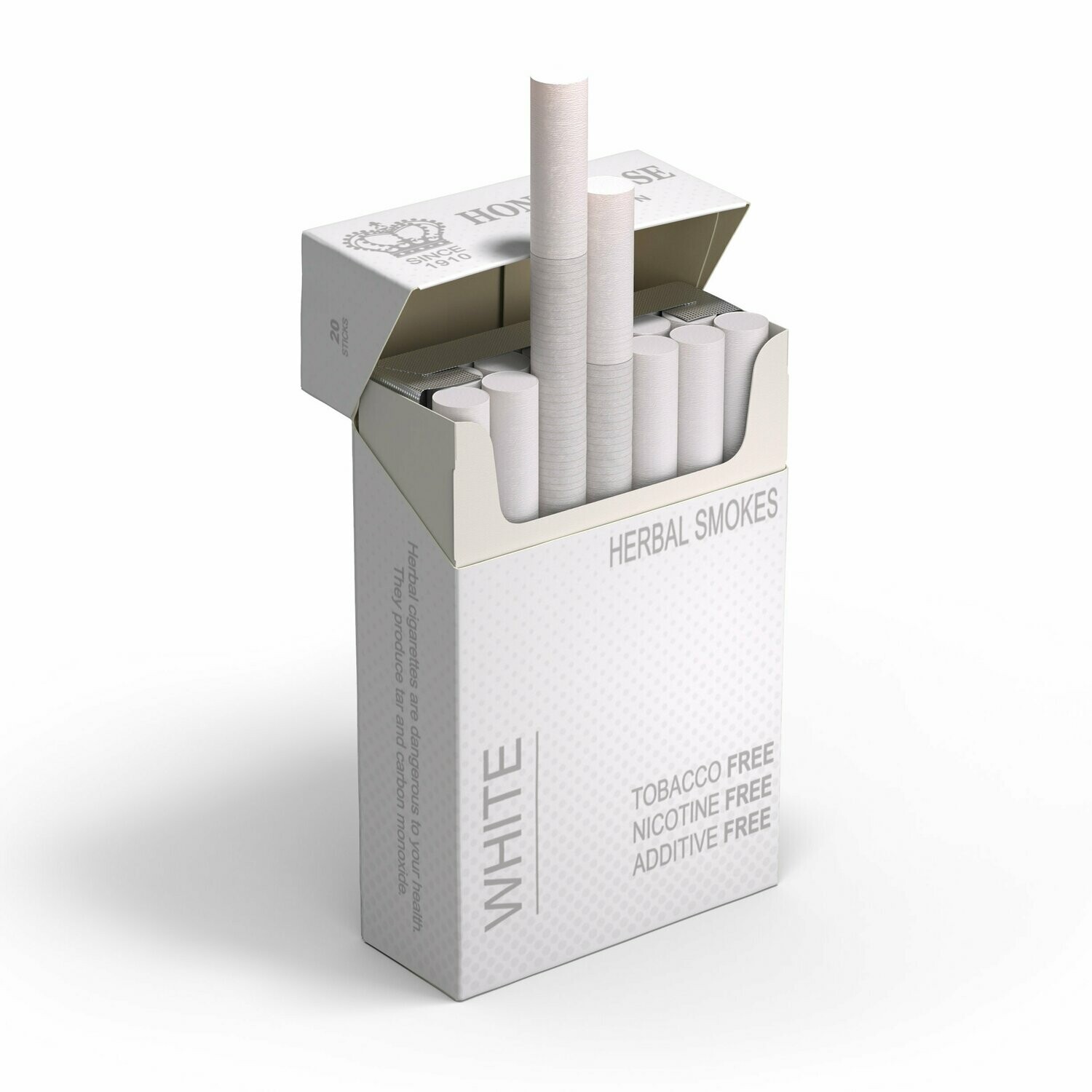 white cigarette pack WHITE Honeyrose Herbal Prop Cigarettes