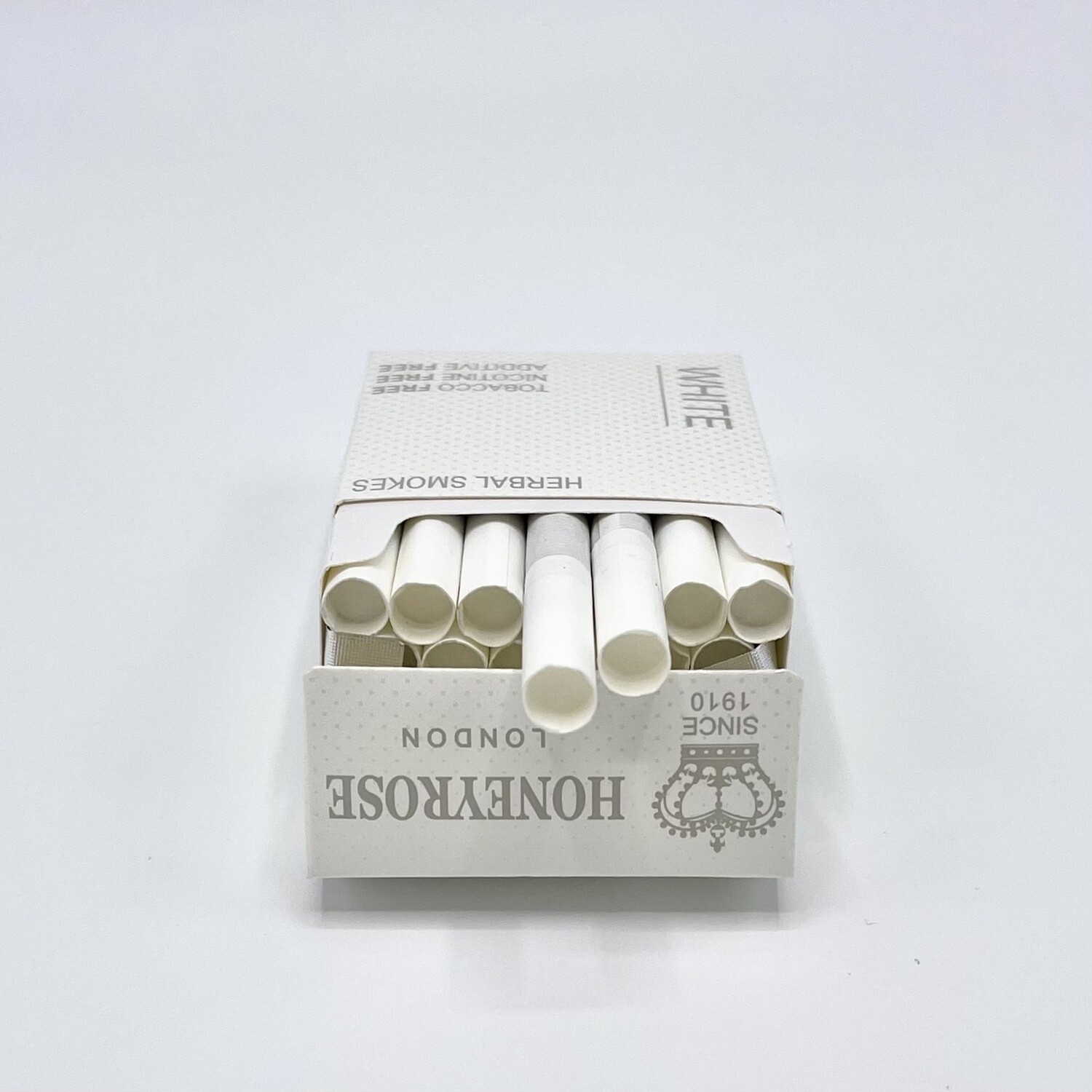 WHITE 100's RECESSED FILTER Herbal Prop Cigarettes