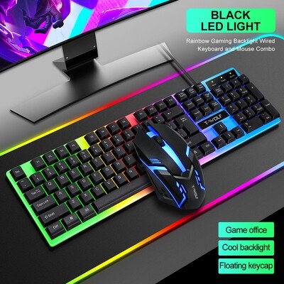 High Quality Keyboard &amp; Mouse Rainbow Lightweight Set by United Love Nation