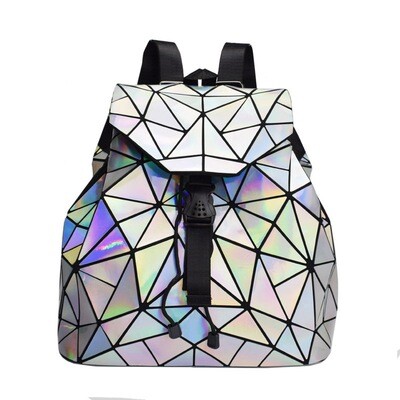 Rainbow Geometric Backpack Bag by United Love Nation