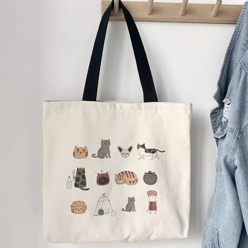 Cats Canvas Tote
