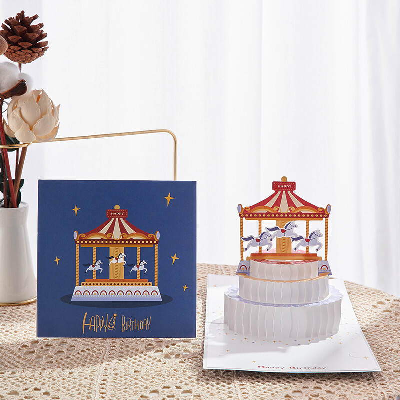 Birthday Card (Carousel in 3D)