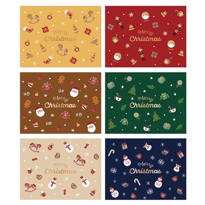 Merry Christmas Greeting Cards (Pack of 6)