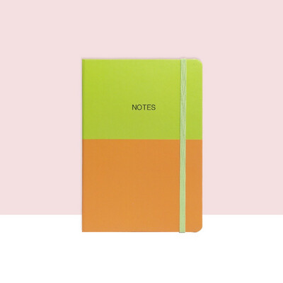 A5 Notebook (Green & Orange)