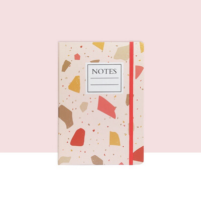 A5 Notebook (Pink & Orange Terrazzo)
