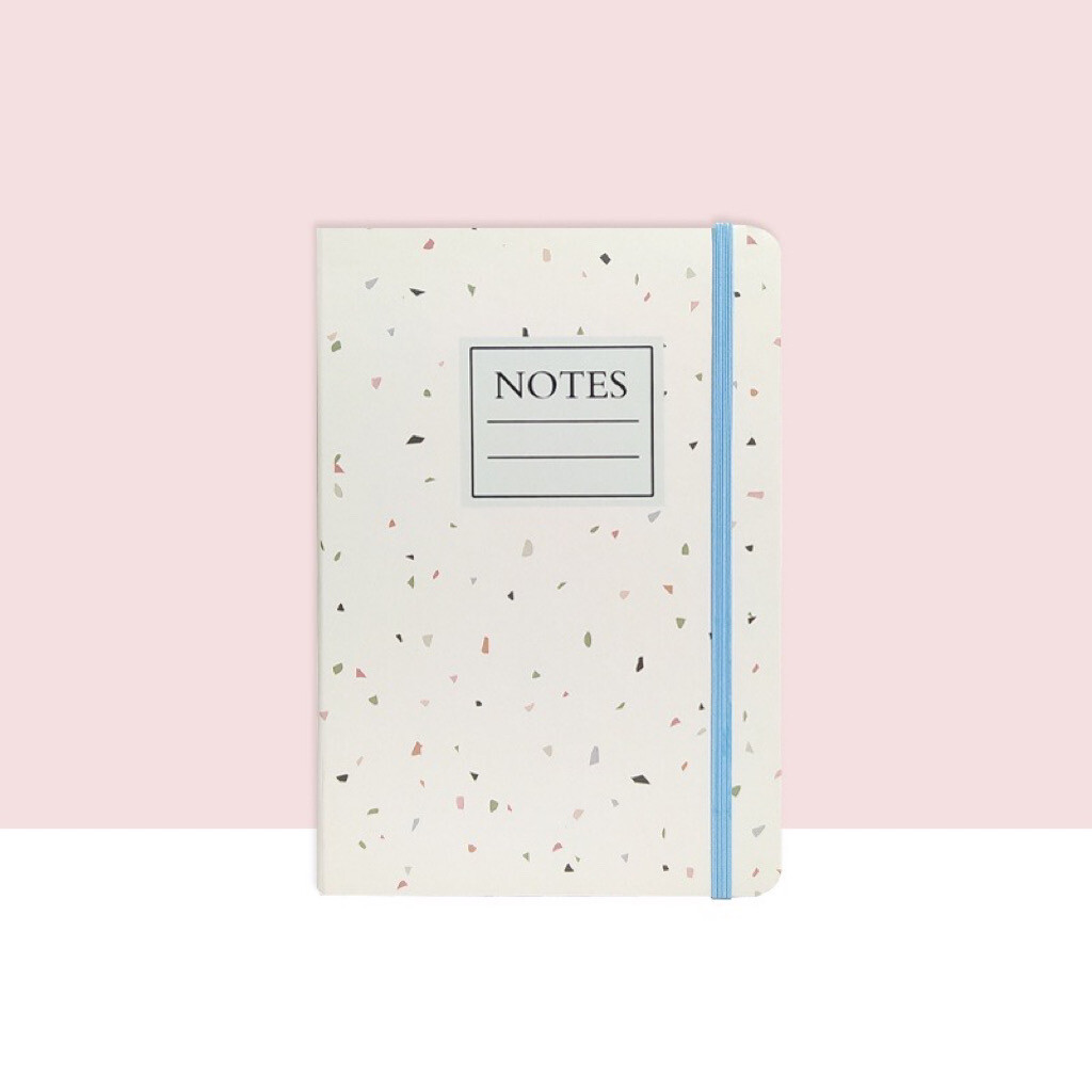 A5 Notebook (White & Small Terrazzo)