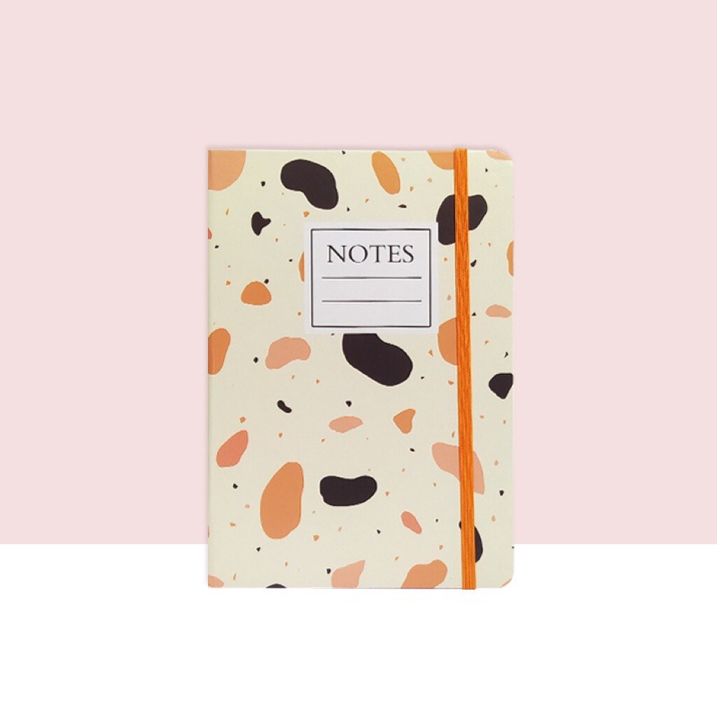 A5 Notebook (Cream & Orange Terrazzo)