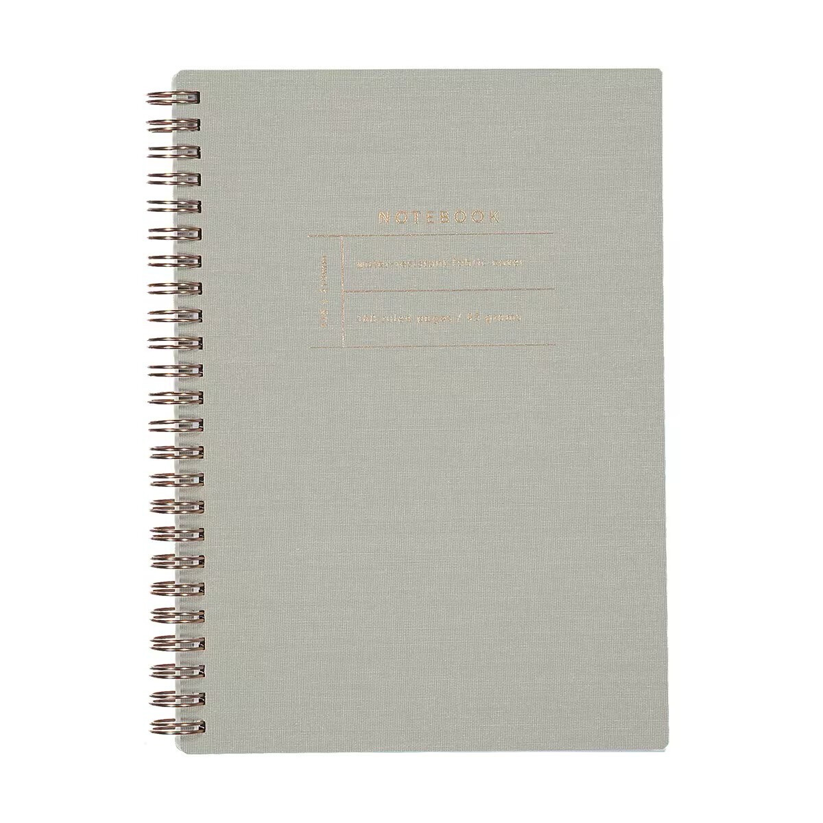 A5 Linen Look Notebook (Grey)