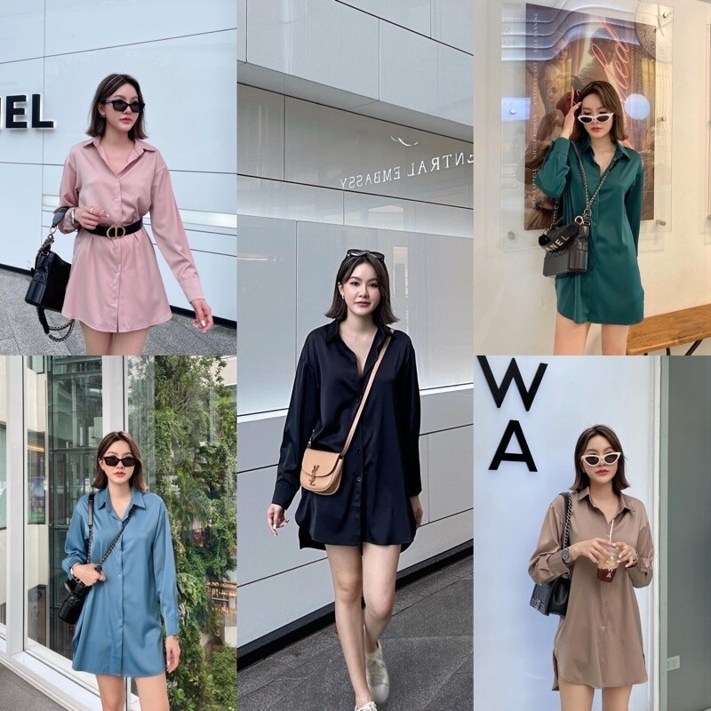 MALIMAYS - Siera shirt dress เดรสเชิ้ต