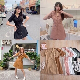 Luna Dress เดรสคอปกฮาวาย ผ้าลินินสายคาเฟ่ ห้ามพลาด🎀