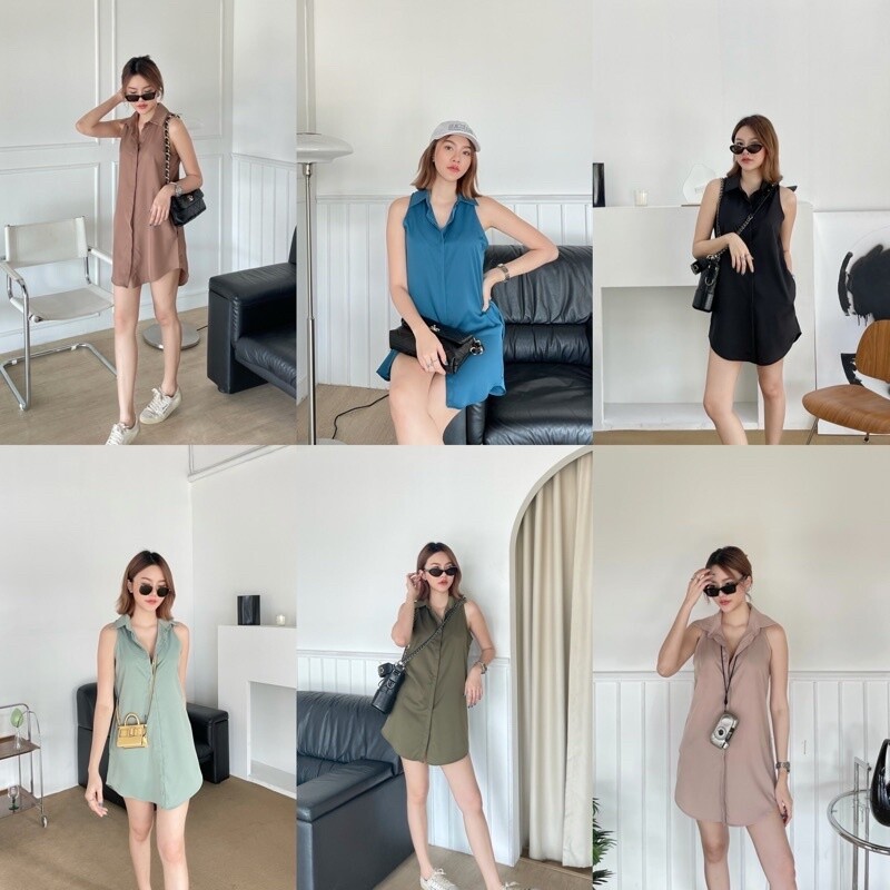 MALIMAYS - Mini shirt dress