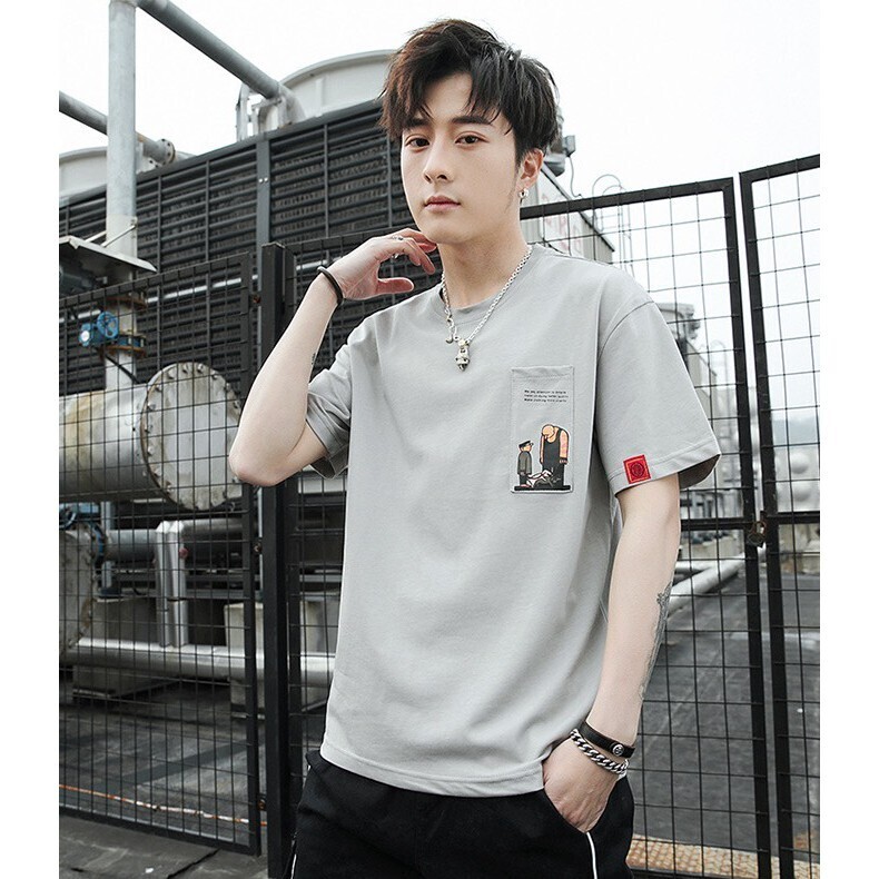 Leoman เสื้อยืดคอกลม แขนสั้น ผ้าเนื้อนุ่ม แฟชั่น รุ่น 9167