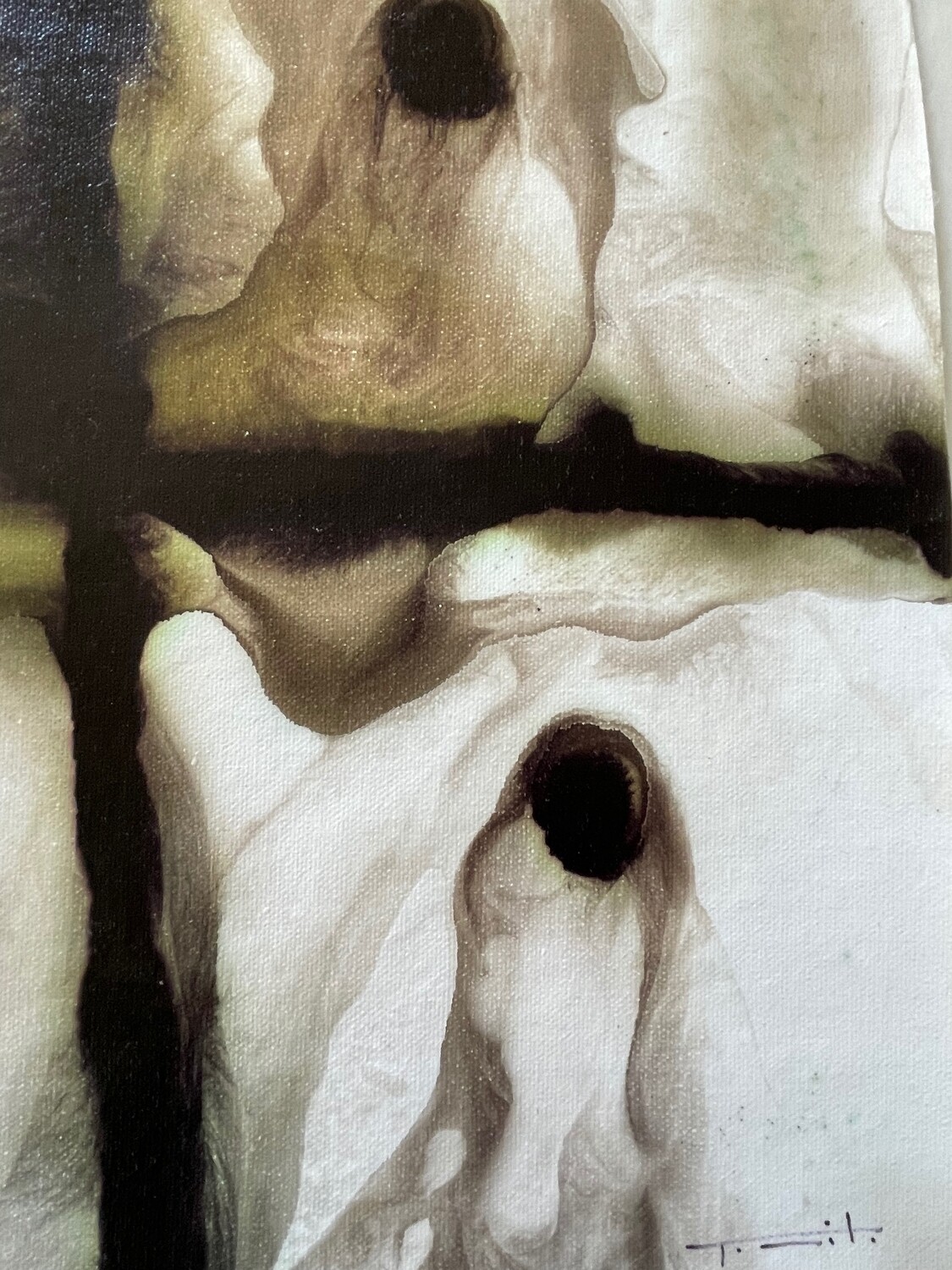 Jose Tonito Original painting on Canvas.Spaces 3. Unique wonderful alternative art. You've never seen art like this!