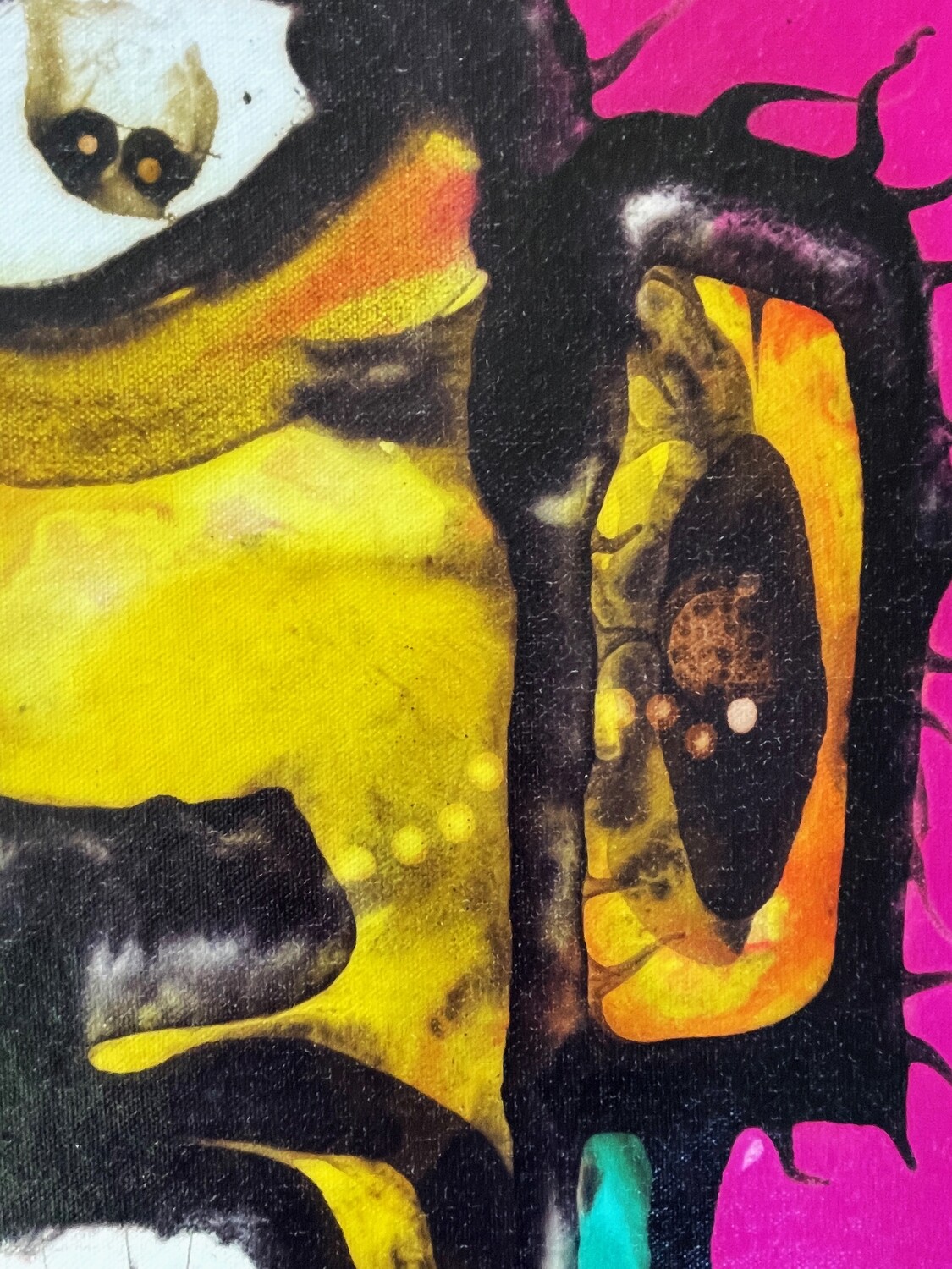 Jose Tonito Original painting on Canvas.Senses. Unique wonderful alternative art. You've never seen art like this!
