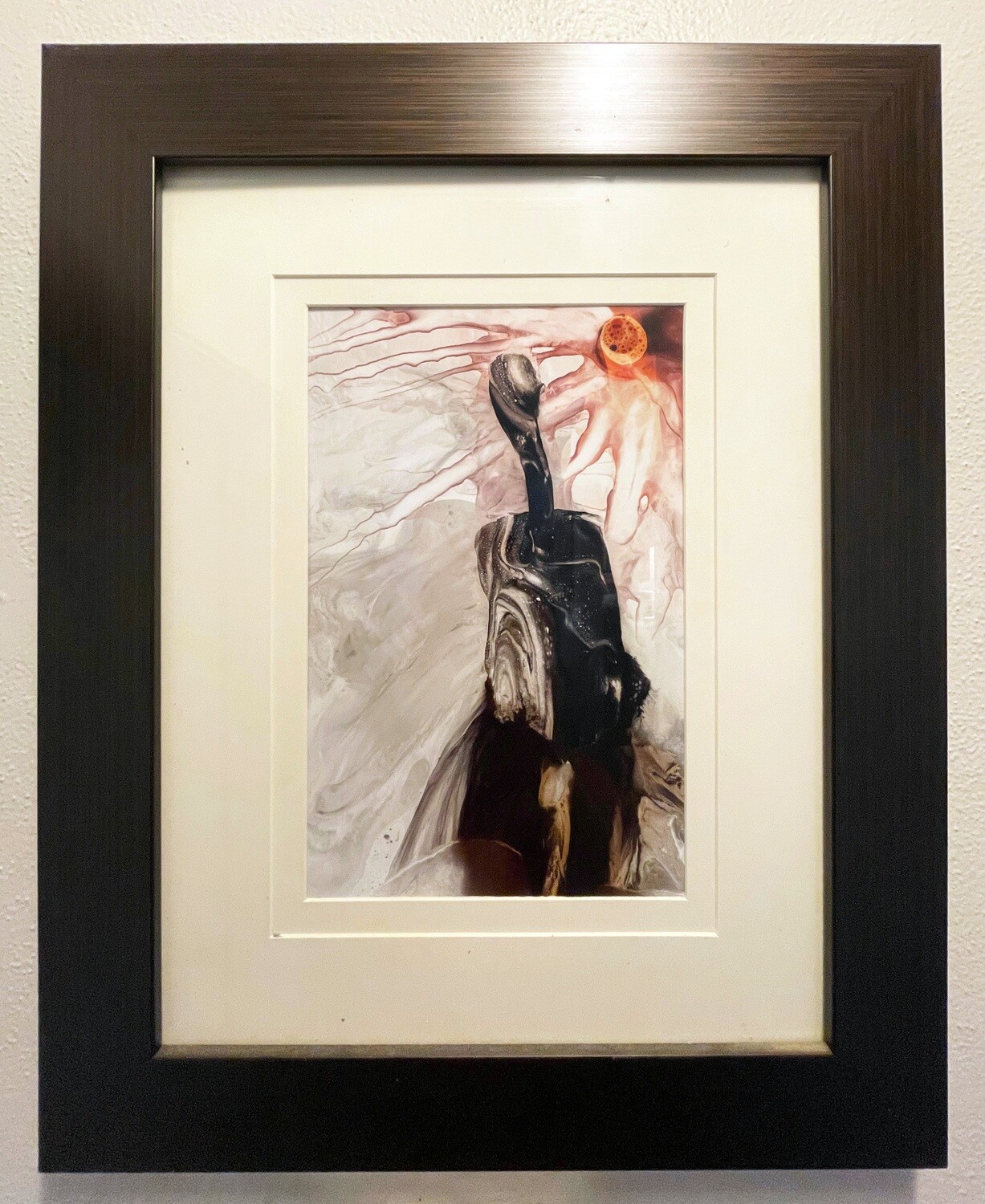 Jose Tonito Original painting on paper.FRAMED"Figure"Unique wonderful art. Published and exhibited.
