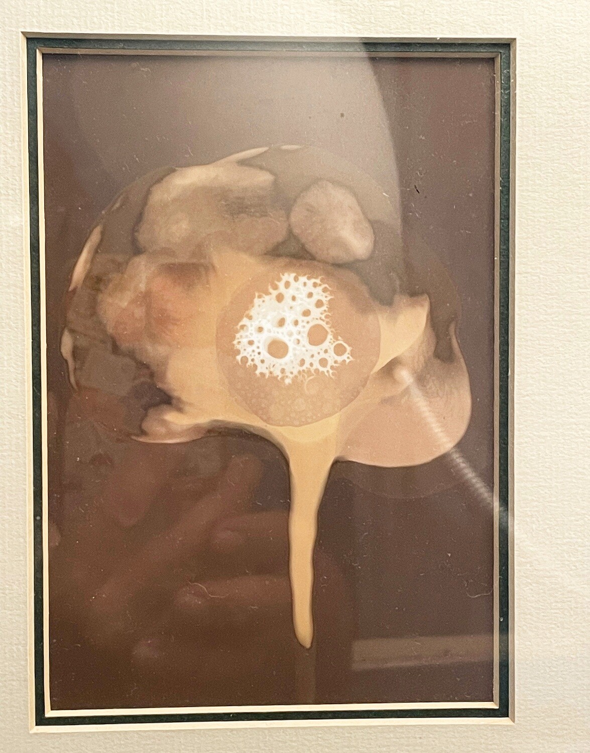 Jose Tonito Original painting on paper.FRAMED"Chemigram"Unique wonderful art. Exhibited.