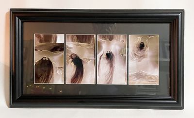 Jose Tonito Original painting on paper.The ASCENSION.4 Panels.Unique wonderful art