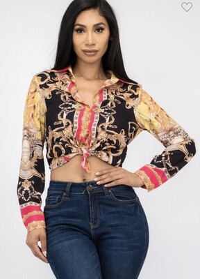 Hermosa blusa de vestir tamaño S