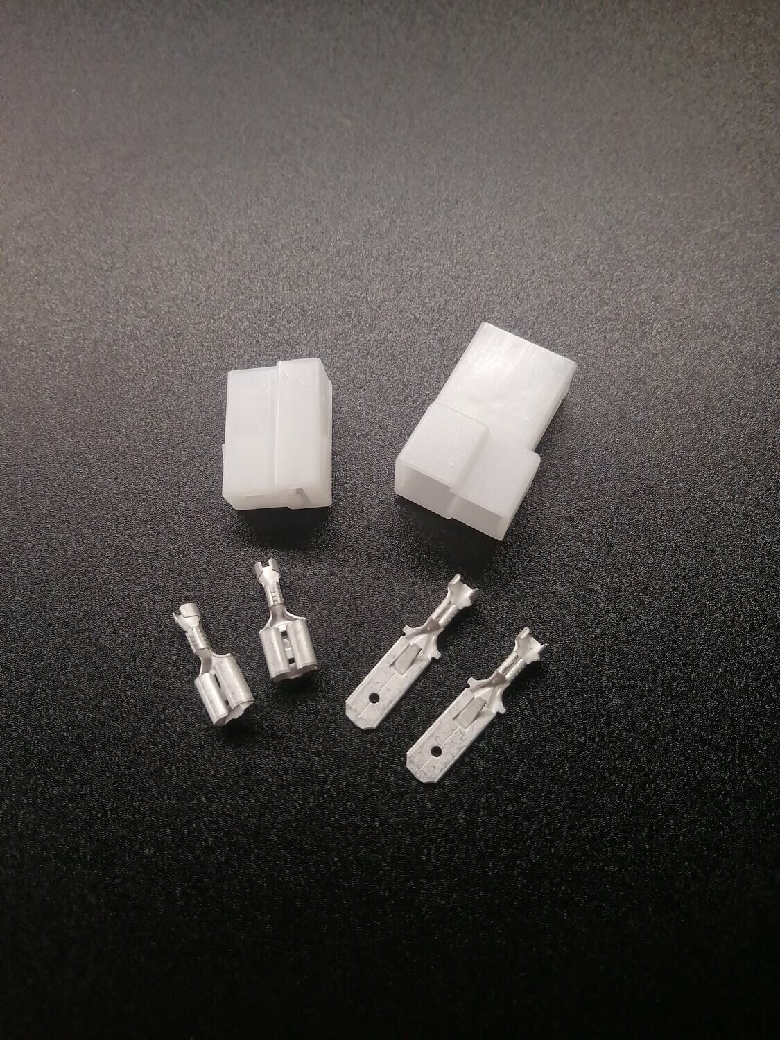 Steckersatz 2polig Flachstecker